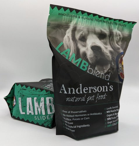 Anderson&#39;s Colorado Grass-Fed Lamb Blend Frozen Raw Dog Food