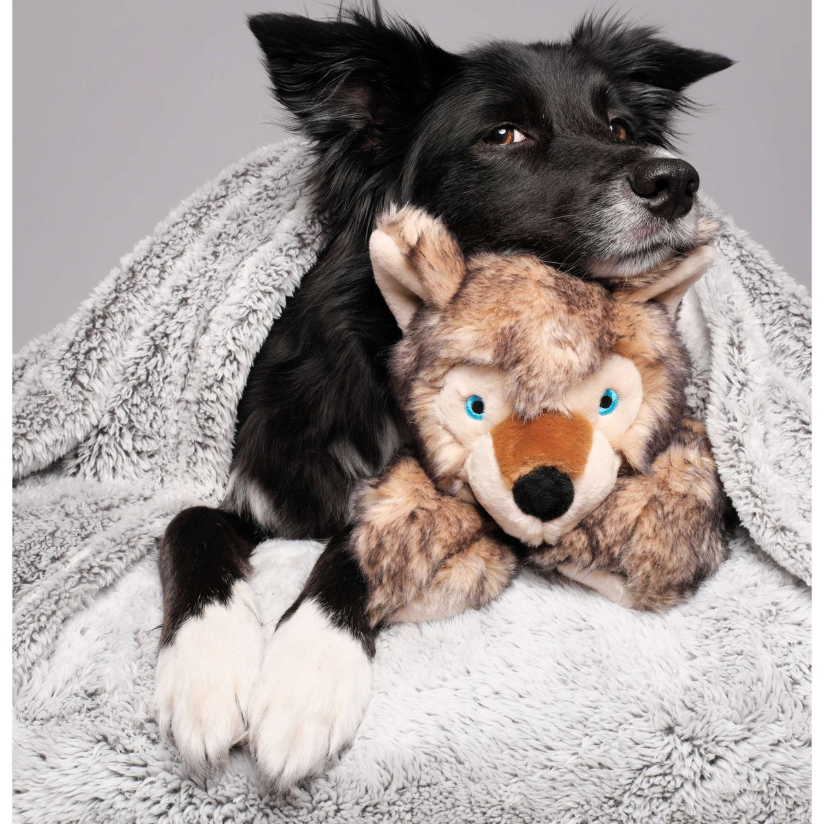 Fluff &amp; Tuff Lobo Wolf Dog Toy