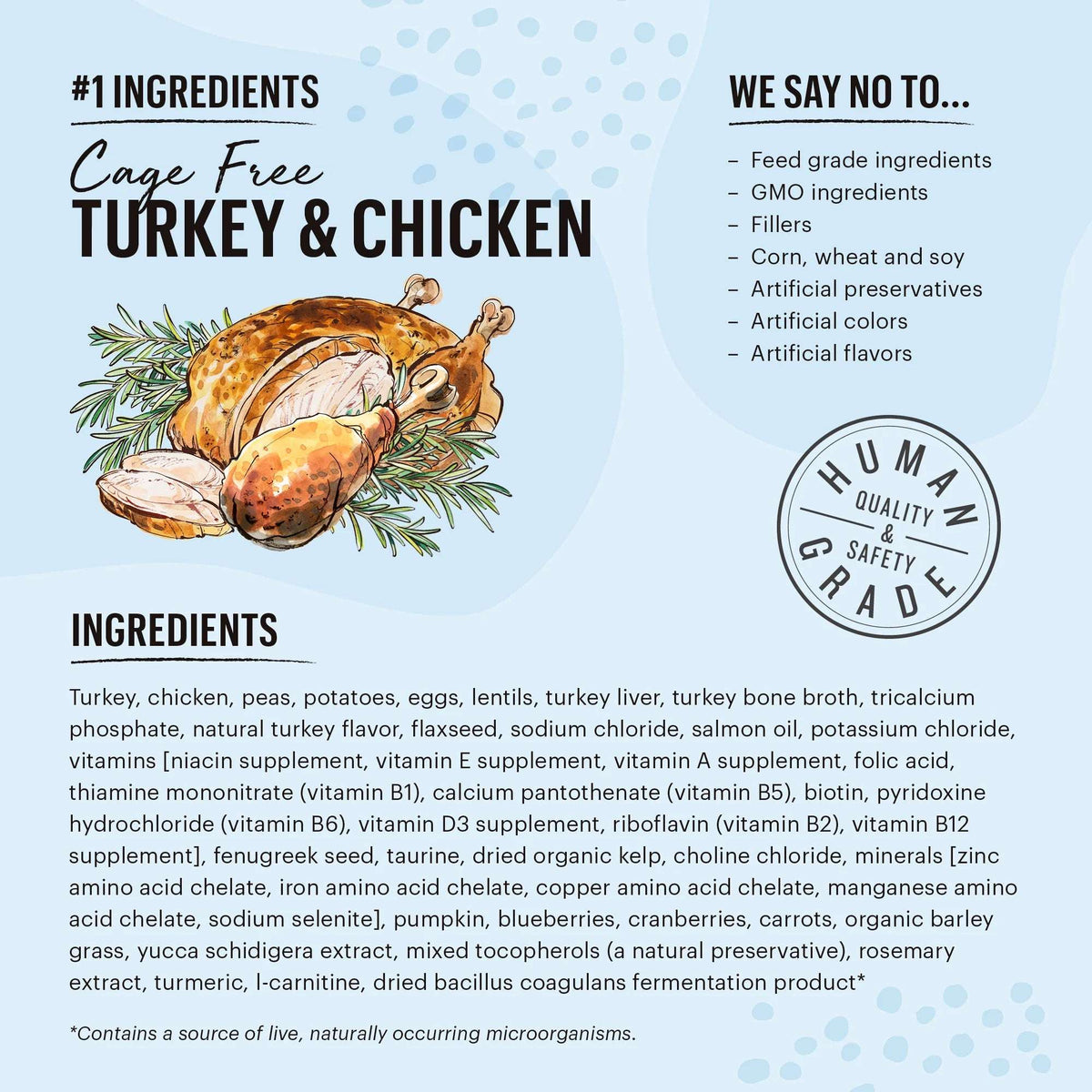 The Honest Kitchen Grain Free Turkey &amp; Chicken Clusters Cat Food