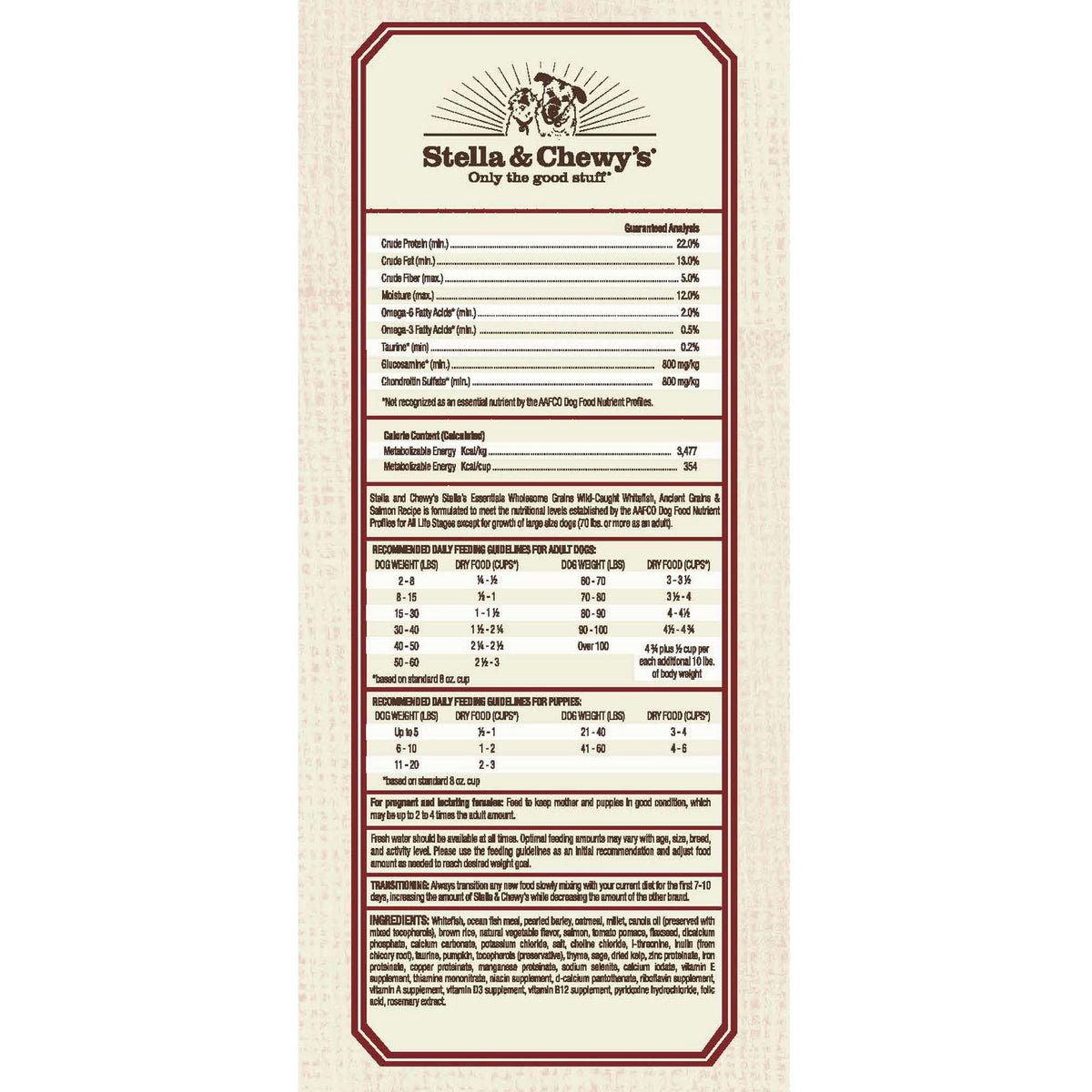 Stella &amp; Chewy&#39;s Stella&#39;s Essentials Whitefish &amp; Salmon Dog Food