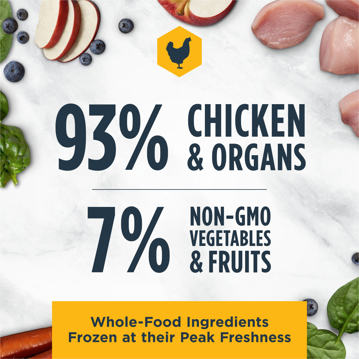 Instinct Frozen Raw Bites Grain-Free Cage-Free Chicken Recipe Cat Food