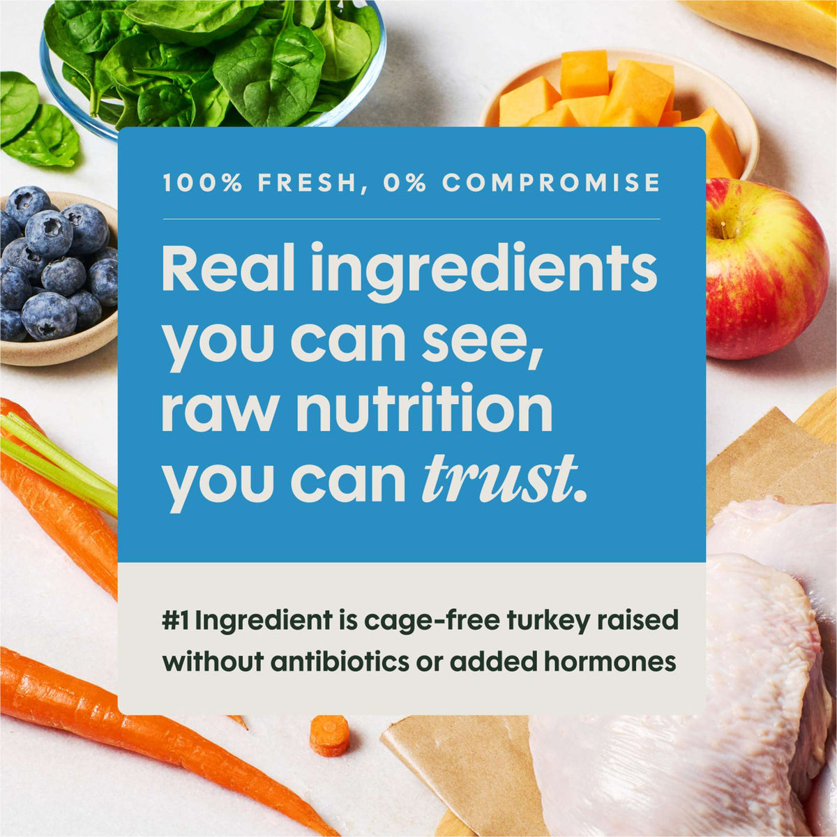 Instinct FreshRaw Meals Cage-Free Turkey Frozen Raw Dog Food