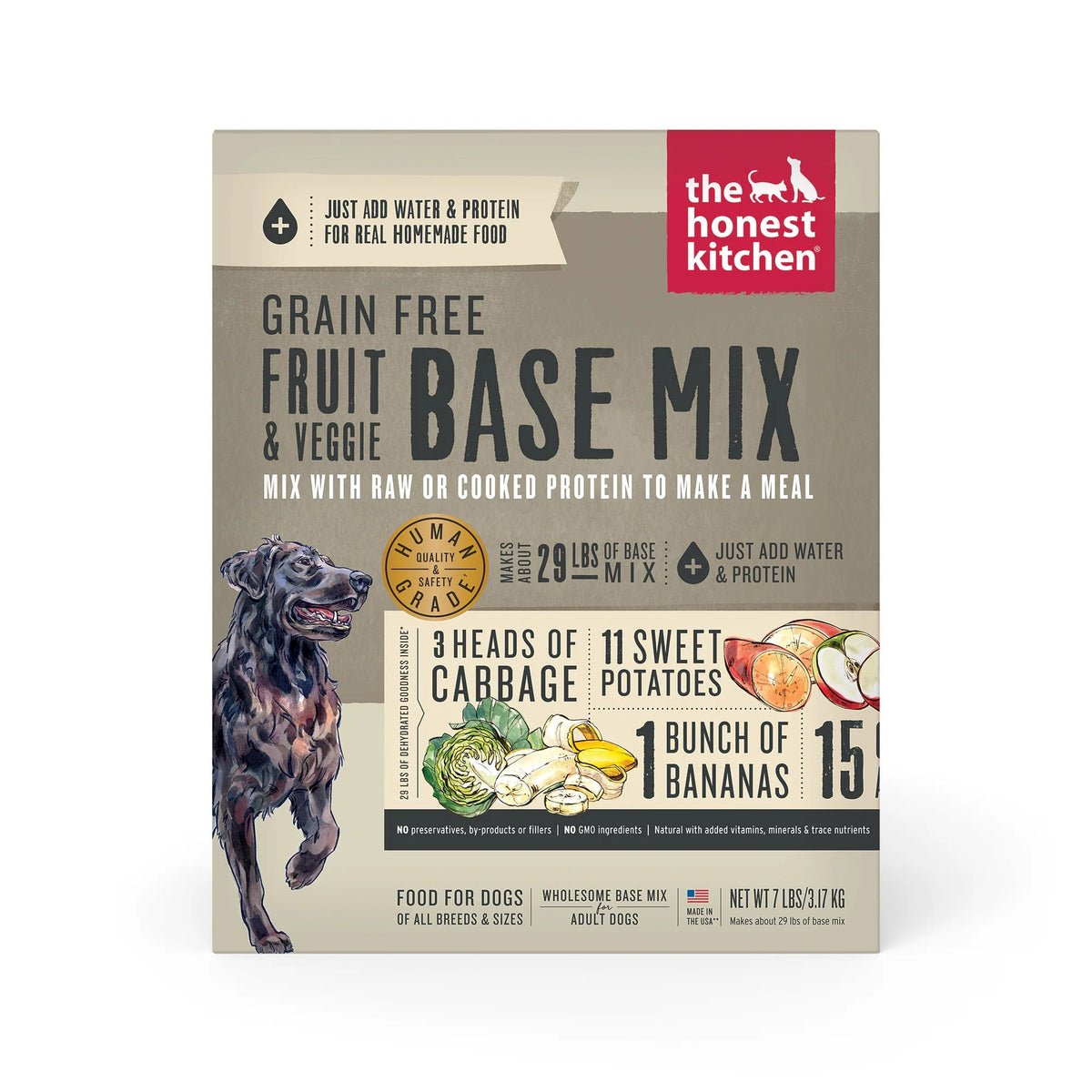 The Honest Kitchen Grain Free Fruit &amp; Veggie Dog Food Base Mix