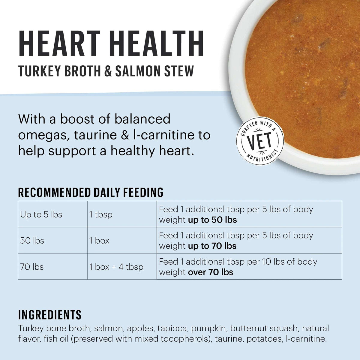 The Honest Kitchen Pour Overs Heart Health Turkey Broth &amp; Salmon Stew Dog Meal Topper