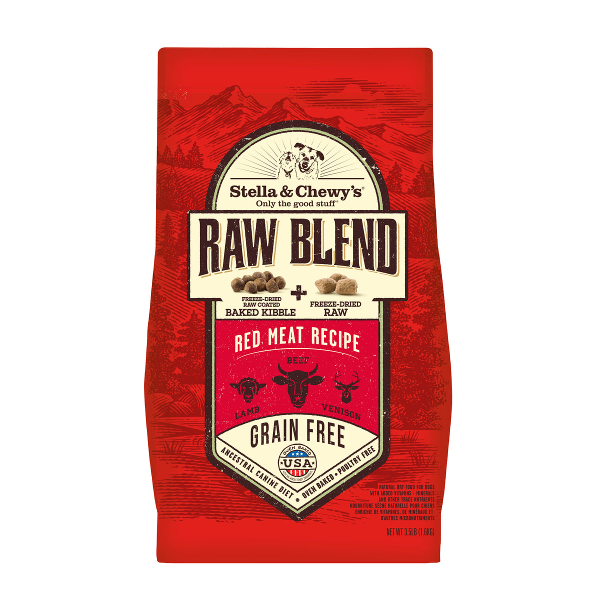 Stella &amp; Chewy&#39;s Kibble Raw Blend Red Meat Dog Food