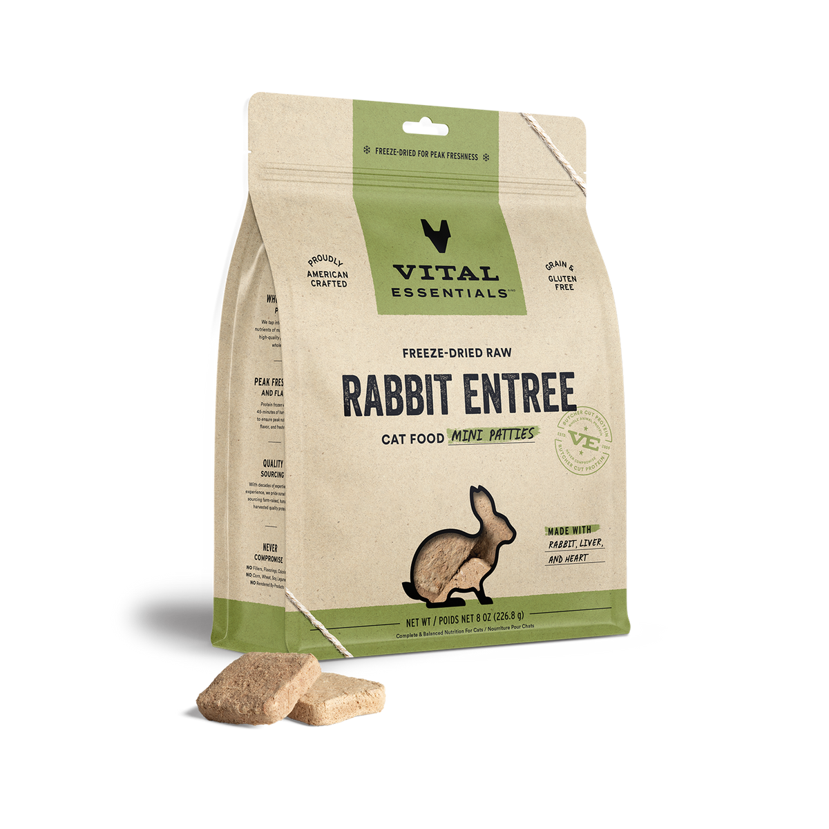 Vital Essentials Freeze-Dried Raw Rabbit Cat Food
