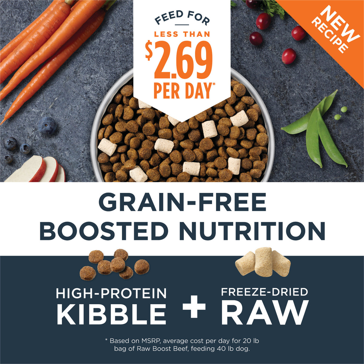 Instinct Raw Boost Grain-Free Recipe with Real Beef Dry Dog Food