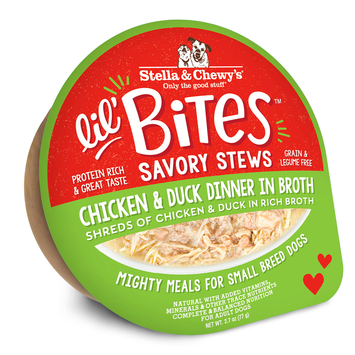 Stella &amp; Chewy&#39;s Lil Bites Savory Stews Chicken &amp; Duck Dinner in Broth Dog Food