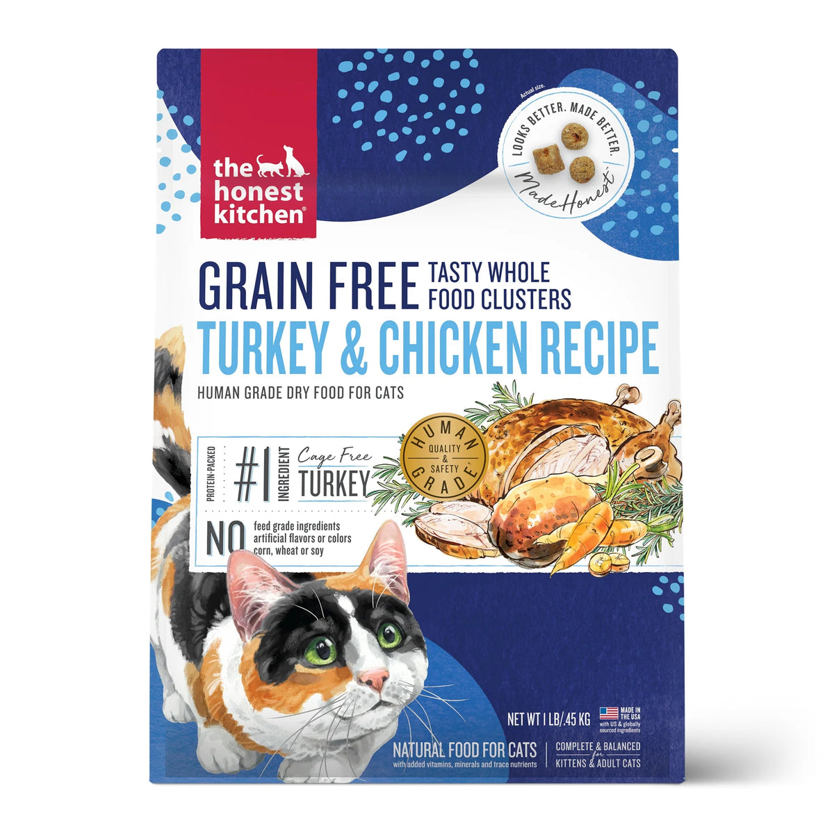The Honest Kitchen Grain Free Turkey &amp; Chicken Clusters Cat Food