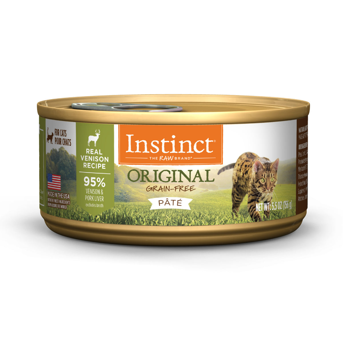 Instinct Original Grain-Free Pate Real Venison Recipe Canned Cat Food