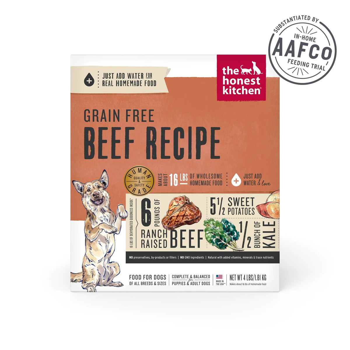 The Honest Kitchen Grain Free Dehydrated Beef Dog Food