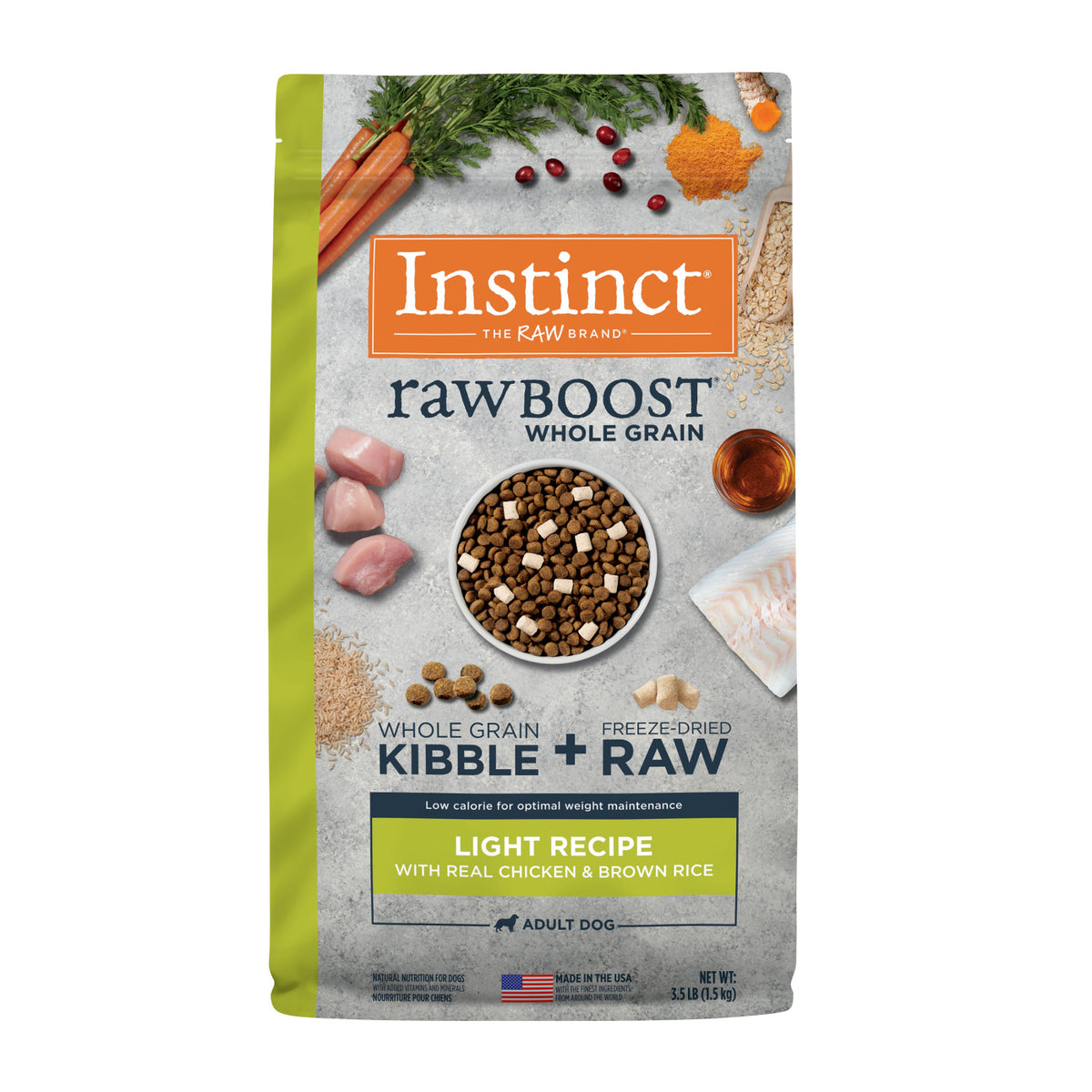 Instinct Raw Boost Whole Grain Light Recipe with Real Chicken &amp; Brown Rice Dry Dog Food