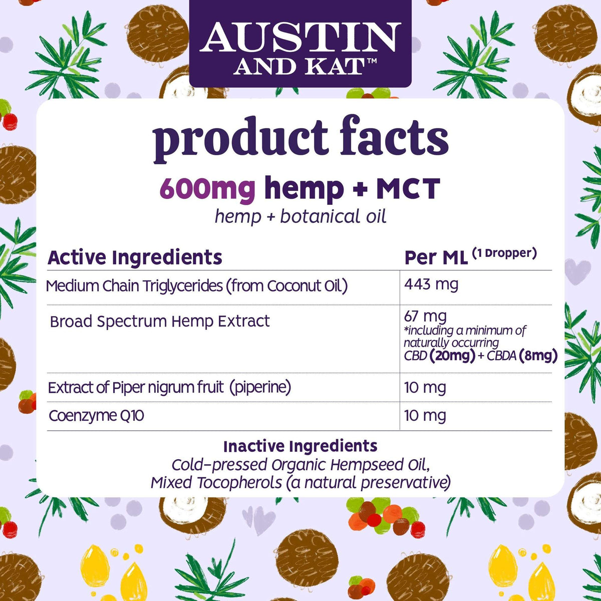 Austin and Kat CBD Original Oil for Dogs and Cats