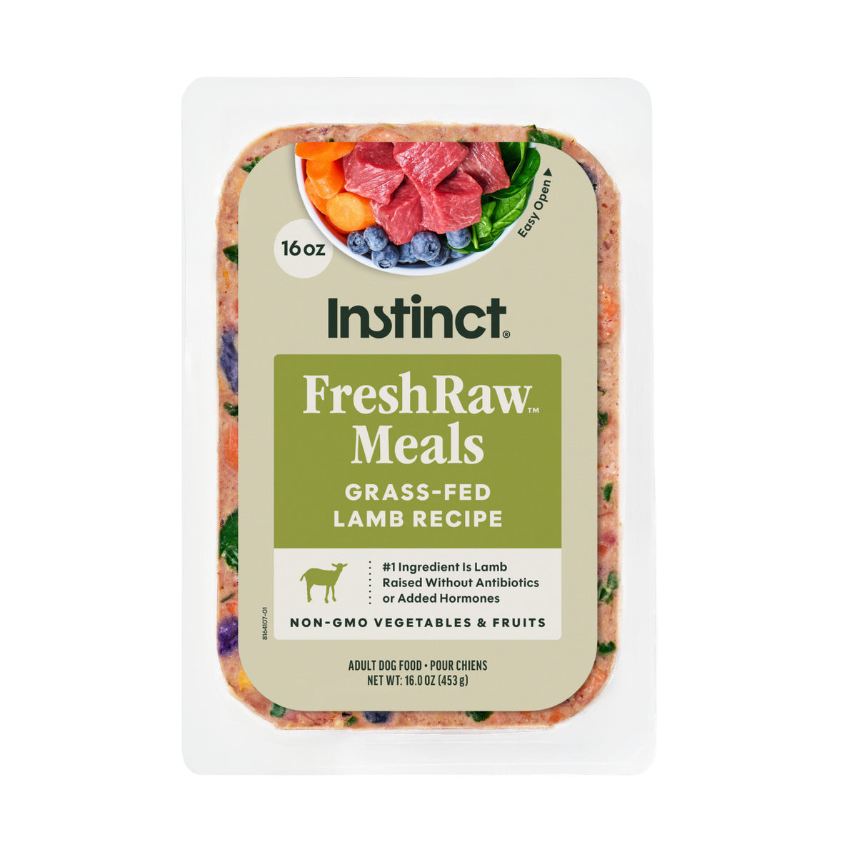 Instinct FreshRaw Meals Grass-Fed Lamb Frozen Raw Dog Food