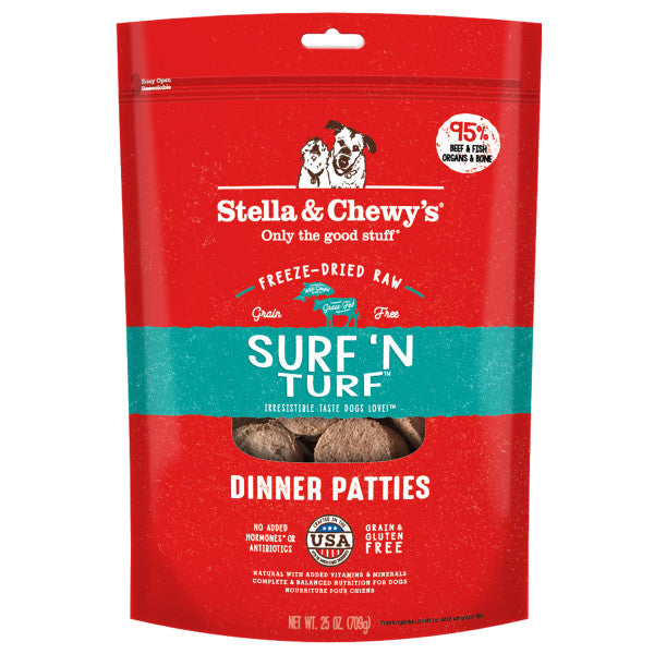 Stella &amp; Chewy&#39;s Freeze-Dried Raw Surf &amp; Turf Dinner Patties Dog Food