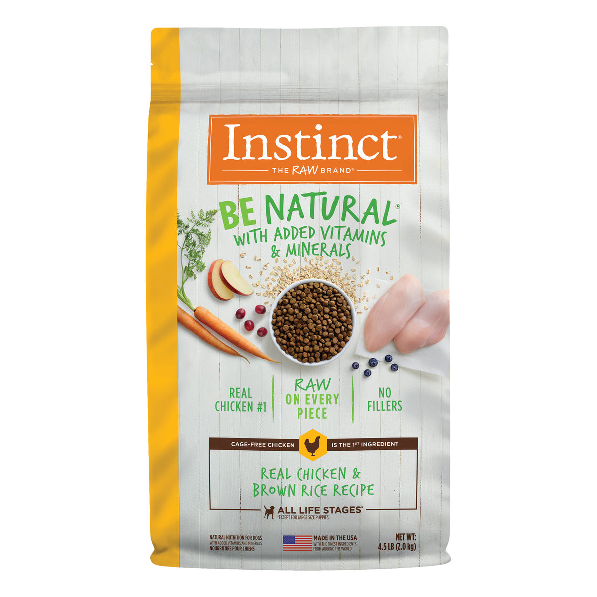 Instinct Be Natural Real Chicken &amp; Brown Rice Recipe Dry Dog Food