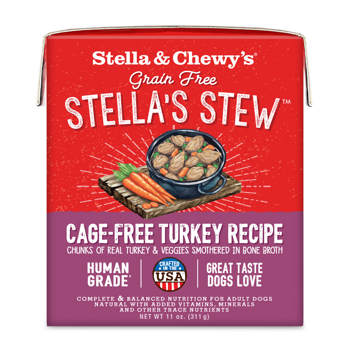 Stella &amp; Chewy&#39;s Stella&#39;s Stew Turkey Dog Food