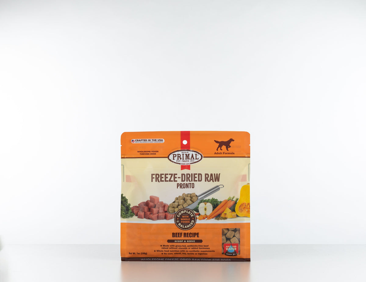 Primal Freeze-Dried Raw Pronto Beef Dog Food