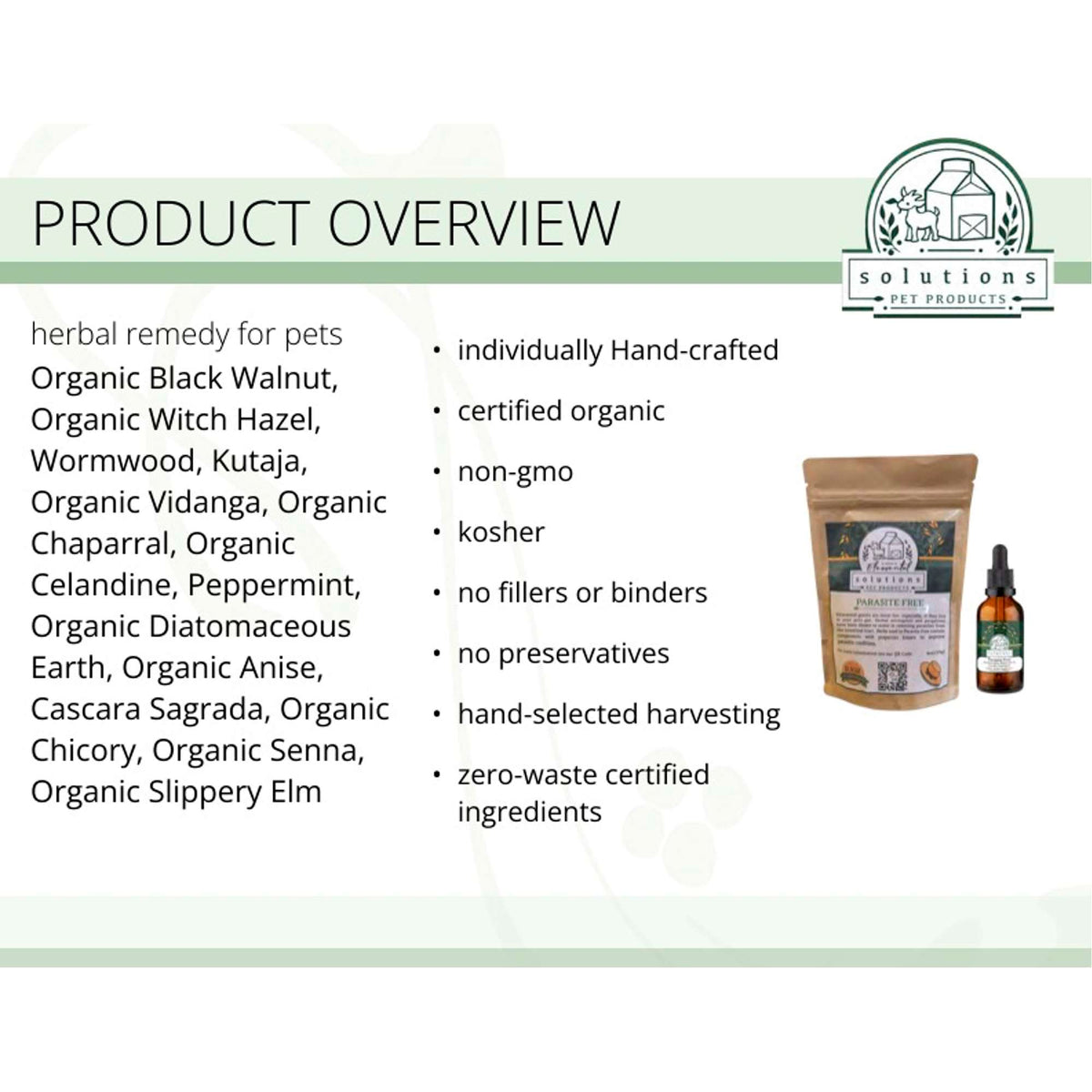 Solutions Pet Products Parasite Free Supplement for Dogs and Cats