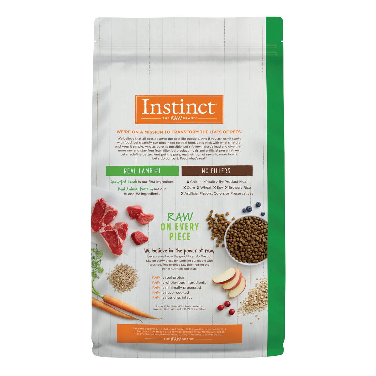 Instinct Be Natural Real Lamb &amp; Oatmeal Recipe Dry Dog Food