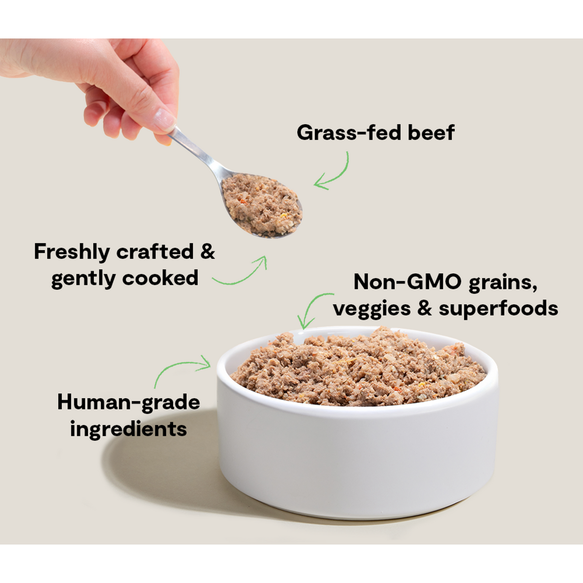 Open Farm Goodbowl Gently Cooked Grass-Fed Beef Frozen Dog Food