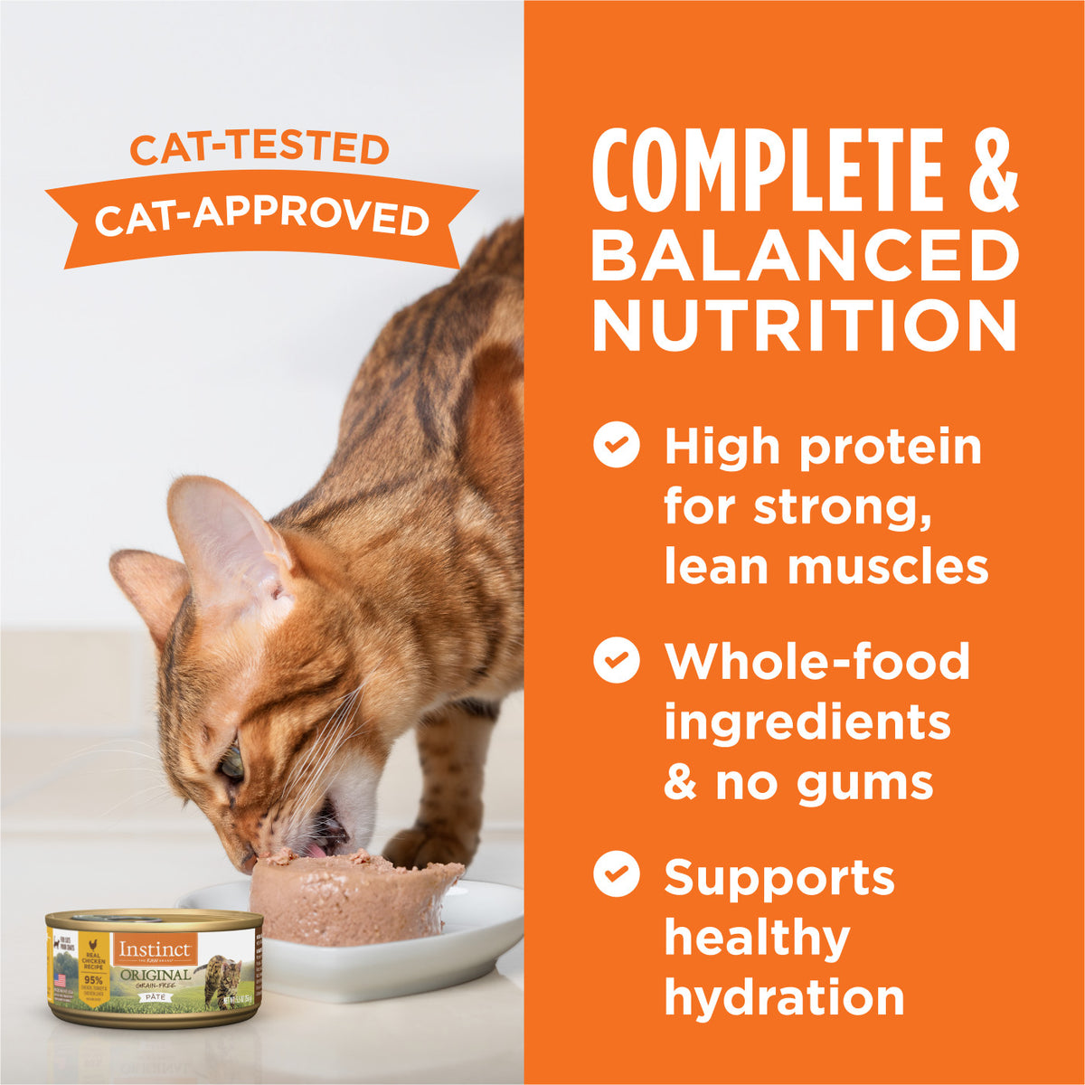 Instinct Original Grain-Free Pate Real Chicken Recipe Canned Cat Food