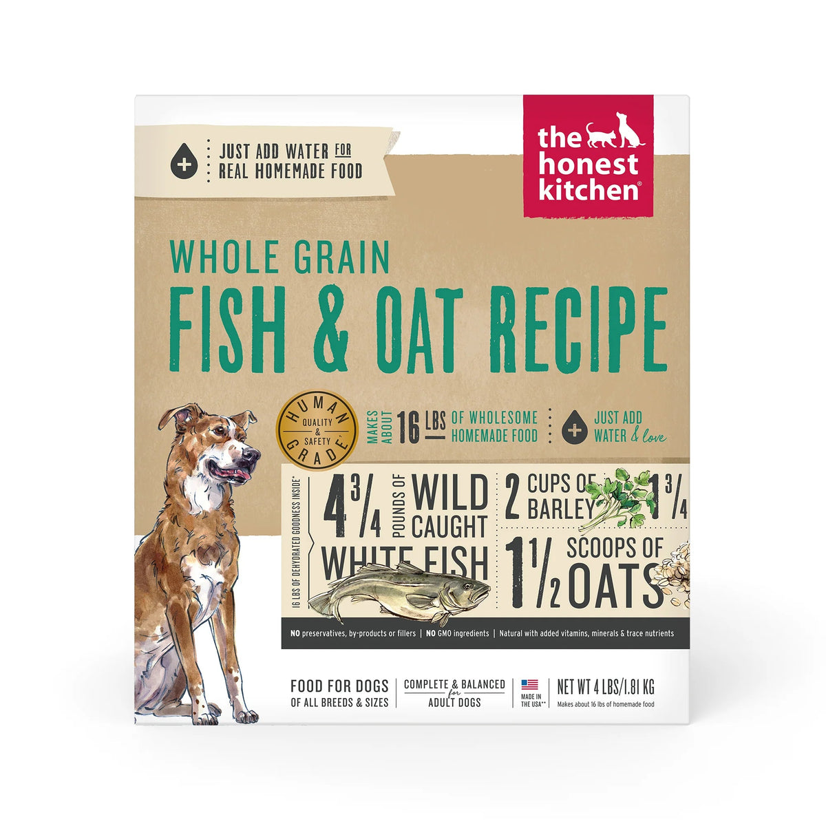 The Honest Kitchen Whole Grain Dehydrated Fish &amp; Oats Dog Food