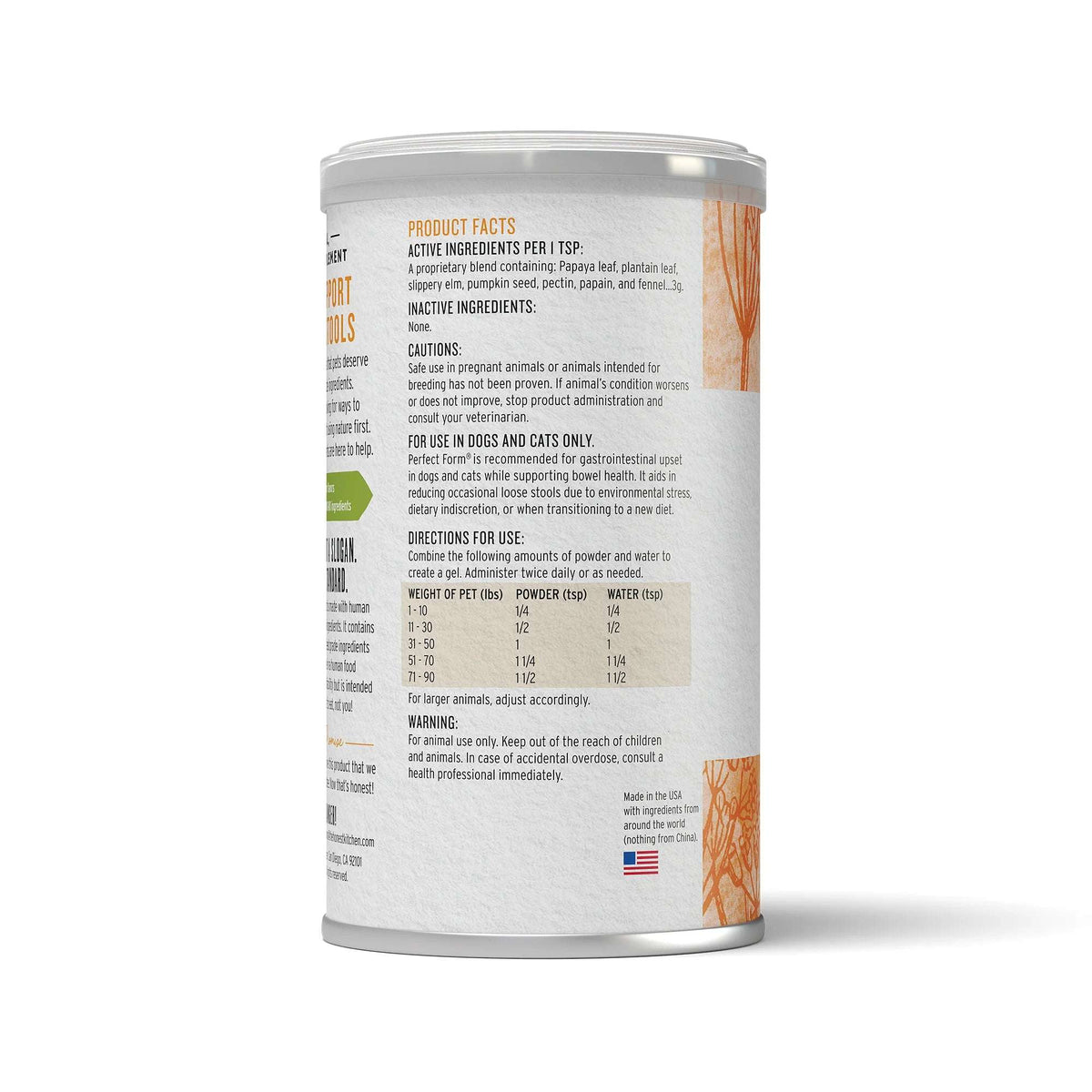 The Honest Kitchen Herbal Digestive Dog &amp; Cat Supplement