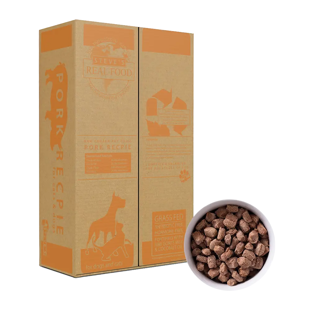 Steve&#39;s Real Food Frozen Pork Raw Dog &amp; Cat Food