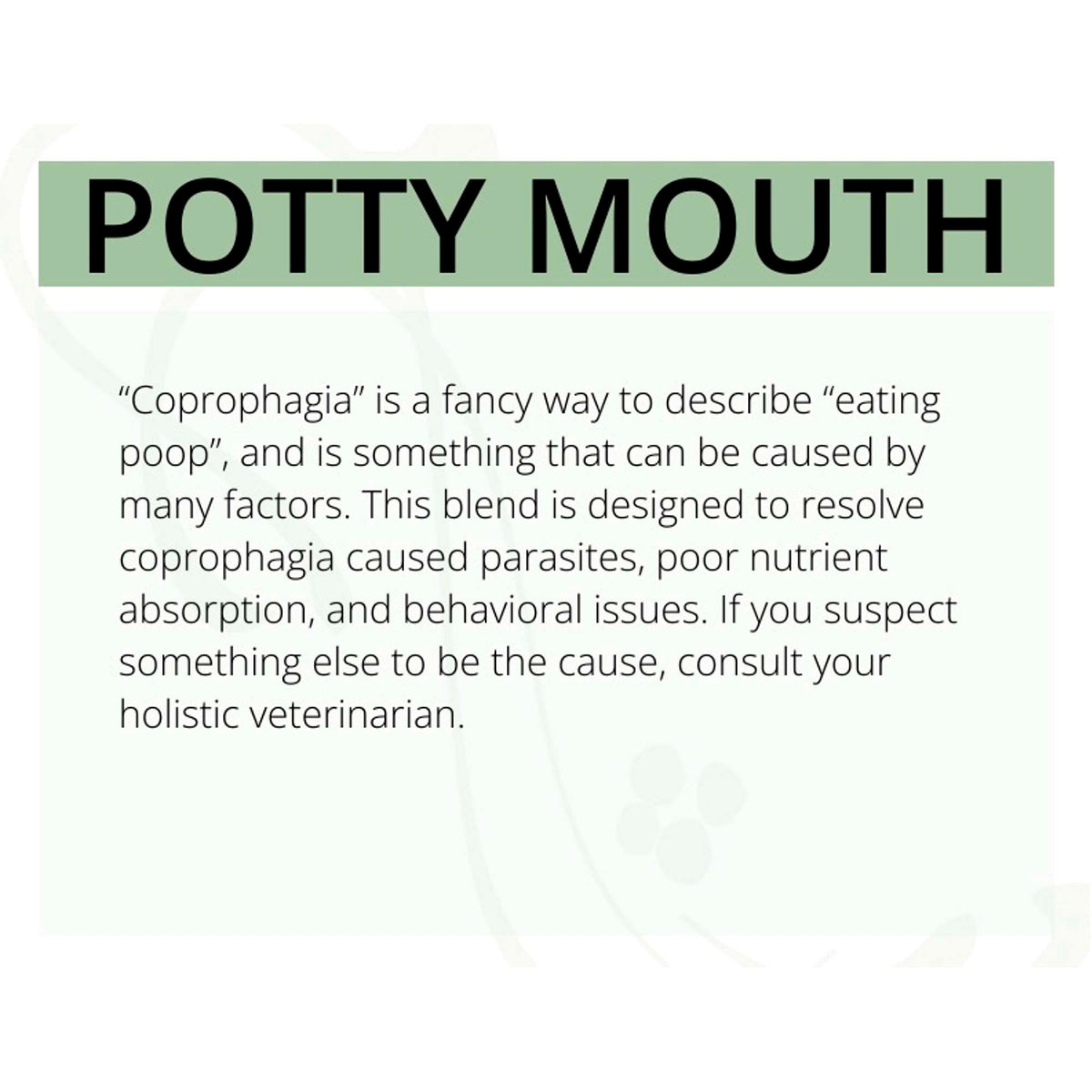 Solutions Pet Products Potty Mouth Poop Eating Supplement for Dogs and Cats