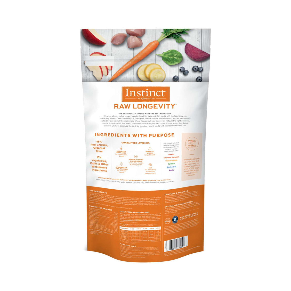 Instinct® Raw Longevity™ Raw Frozen Meals Cage-Free Chicken Recipe for Puppies
