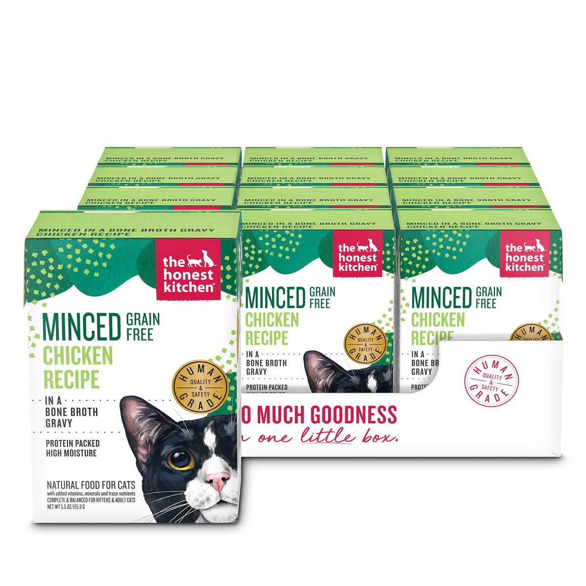 The Honest Kitchen Grain Free Minced Chicken in Bone Broth Cat Food