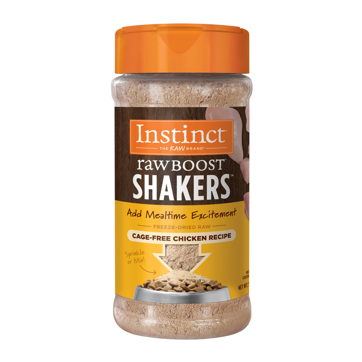 Instinct Freeze-Dried Raw Boost Shakers Grain-Free Chicken Recipe Freeze-Dried Dog Food Topper