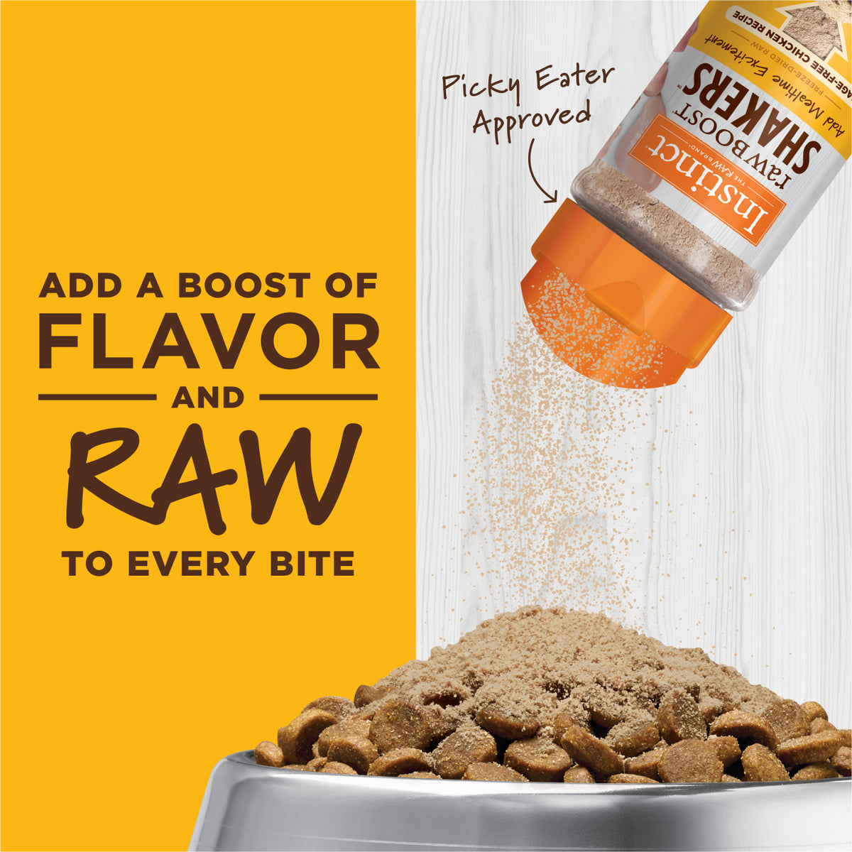 Instinct Freeze-Dried Raw Boost Shakers Grain-Free Chicken Recipe Freeze-Dried Cat Food Topper