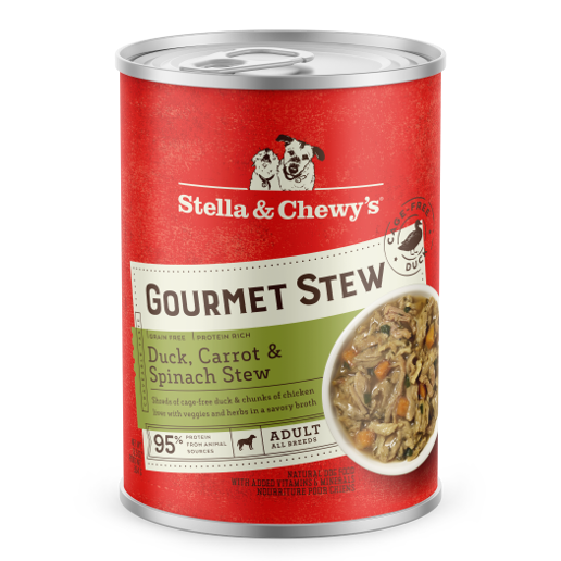 Stella &amp; Chewy&#39;s Gourmet Stew Duck with Carrots and Spinach Canned Dog Food