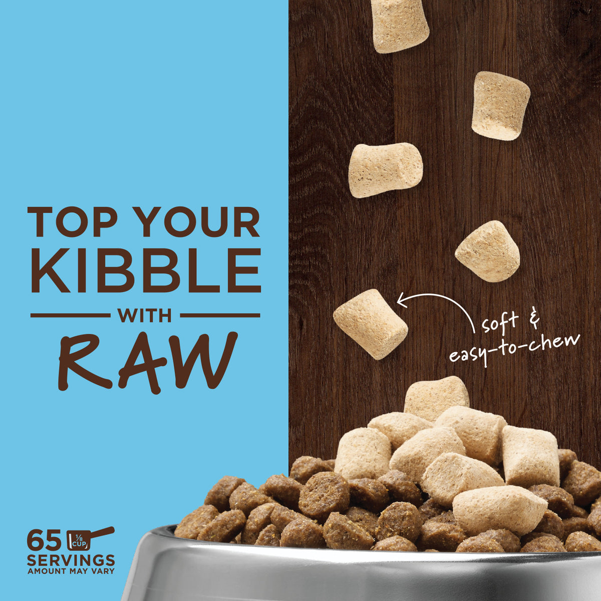 Instinct Raw Boost Mixers Grain-Free Wild-Caught Alaskan Pollock Recipe Freeze-Dried Dog Food Topper