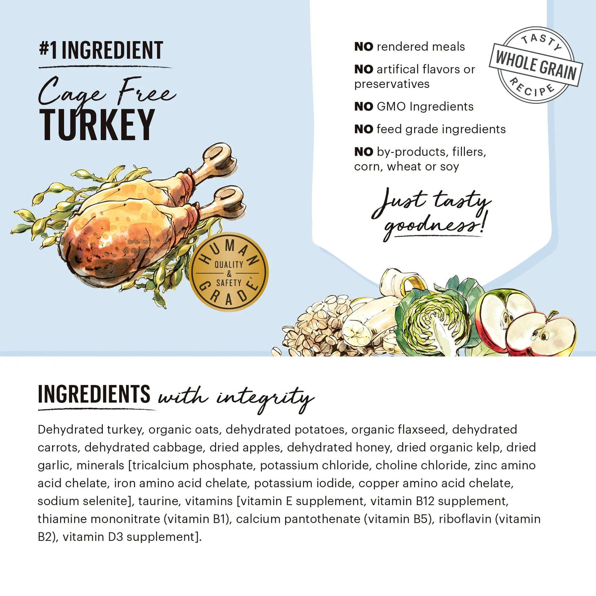 The Honest Kitchen Whole Grain Dehydrated Turkey Dog Food
