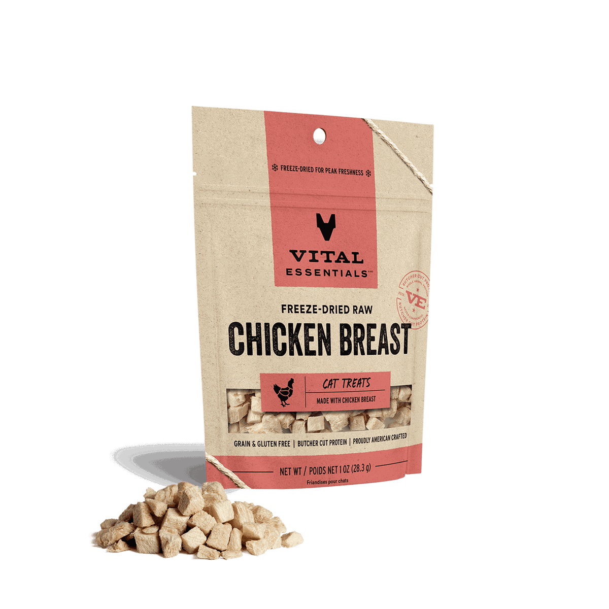 Vital Essentials Freeze-Dried Raw Chicken Breast Cat Treats