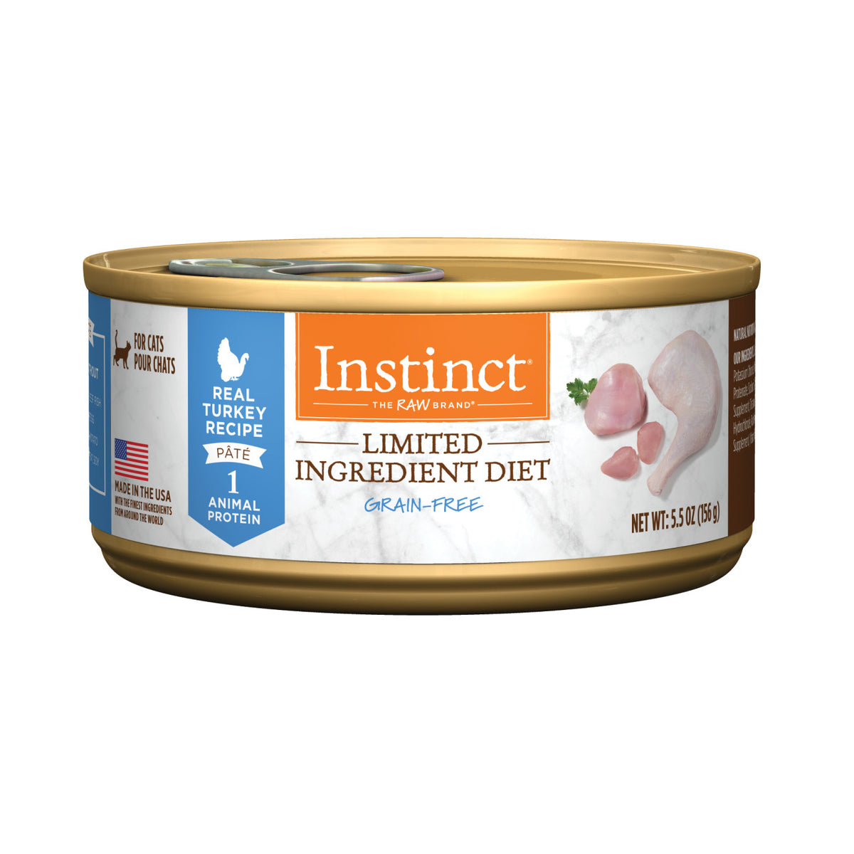 Instinct Limited Ingredient Diet Grain-Free Pate Real Turkey Recipe Canned Cat Food