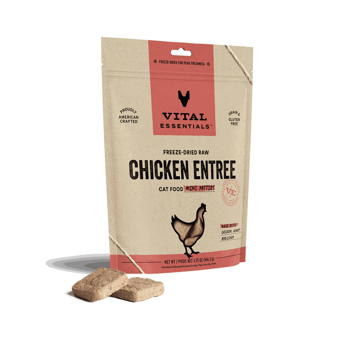 Vital Essentials Freeze-Dried Raw Chicken Cat Food
