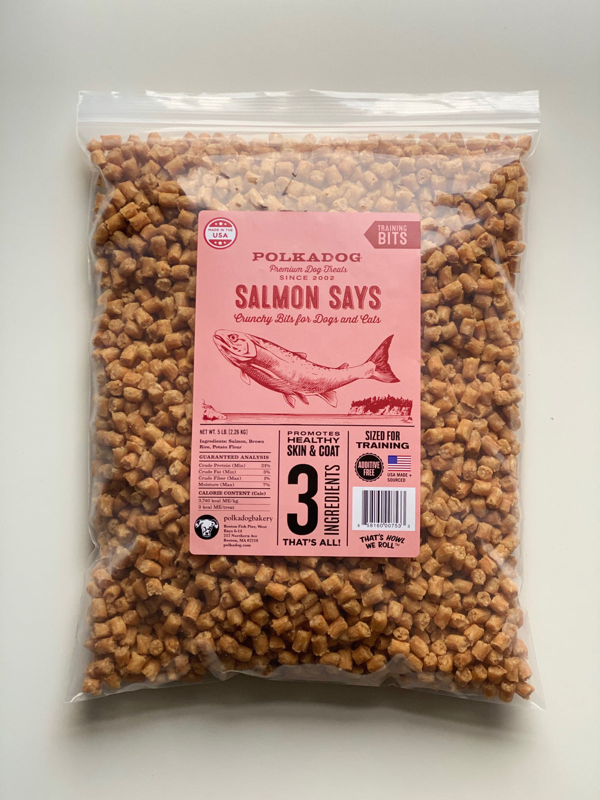 Polkadog Bakery Salmon Says Crunchy Dog &amp; Cat Treats