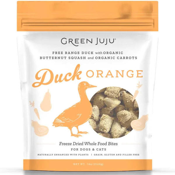 Green Juju Freeze-Dried Duck Orange Dog &amp; Cat Whole Food Bites