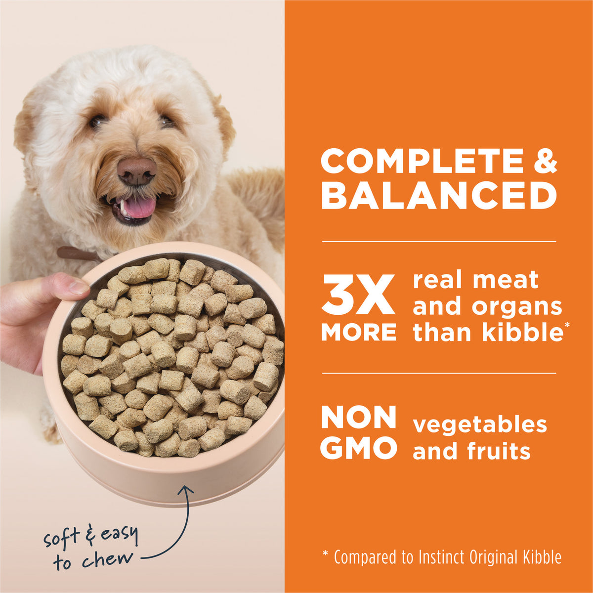 Instinct Freeze-Dried Raw Meals Grain-Free Grass-Fed Lamb Recipe Dog Food