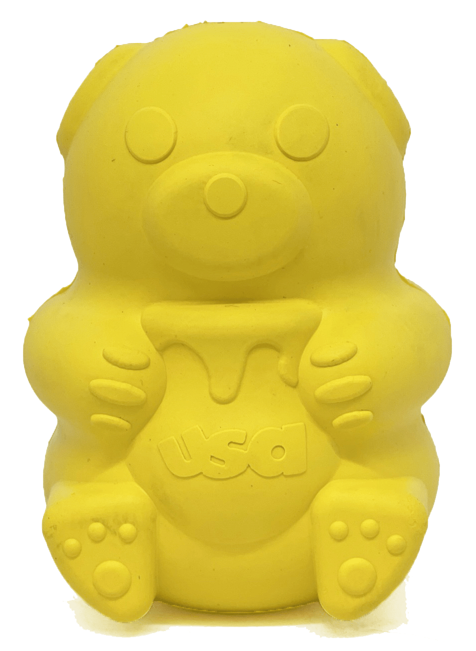 SodaPup Honey Bear Durable Rubber Treat Dispenser