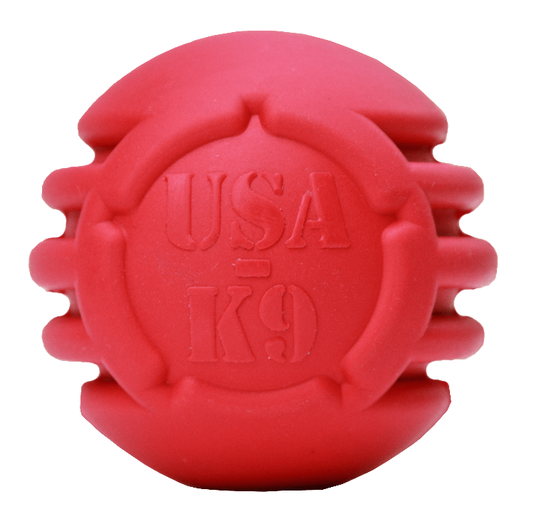 SodaPup USA-K9 Stars and Stripes Ultra-Durable Rubber Chew Ball