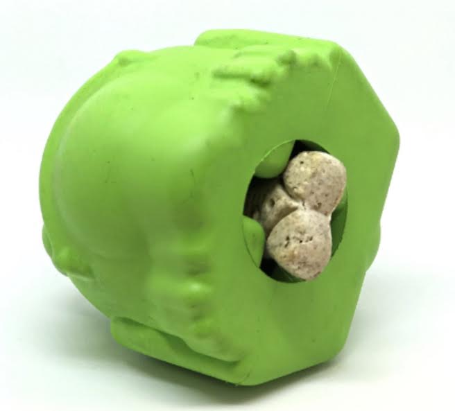 SodaPup Bull Frog Durable Rubber Chew Toy & Treat Dispenser