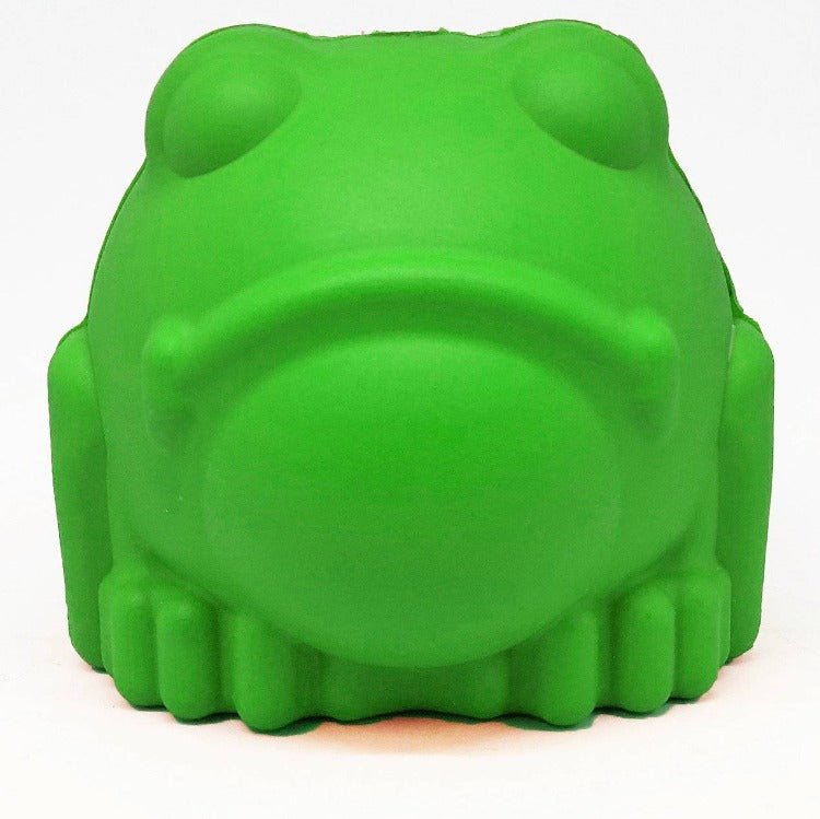 SodaPup Bull Frog Durable Rubber Chew Toy & Treat Dispenser