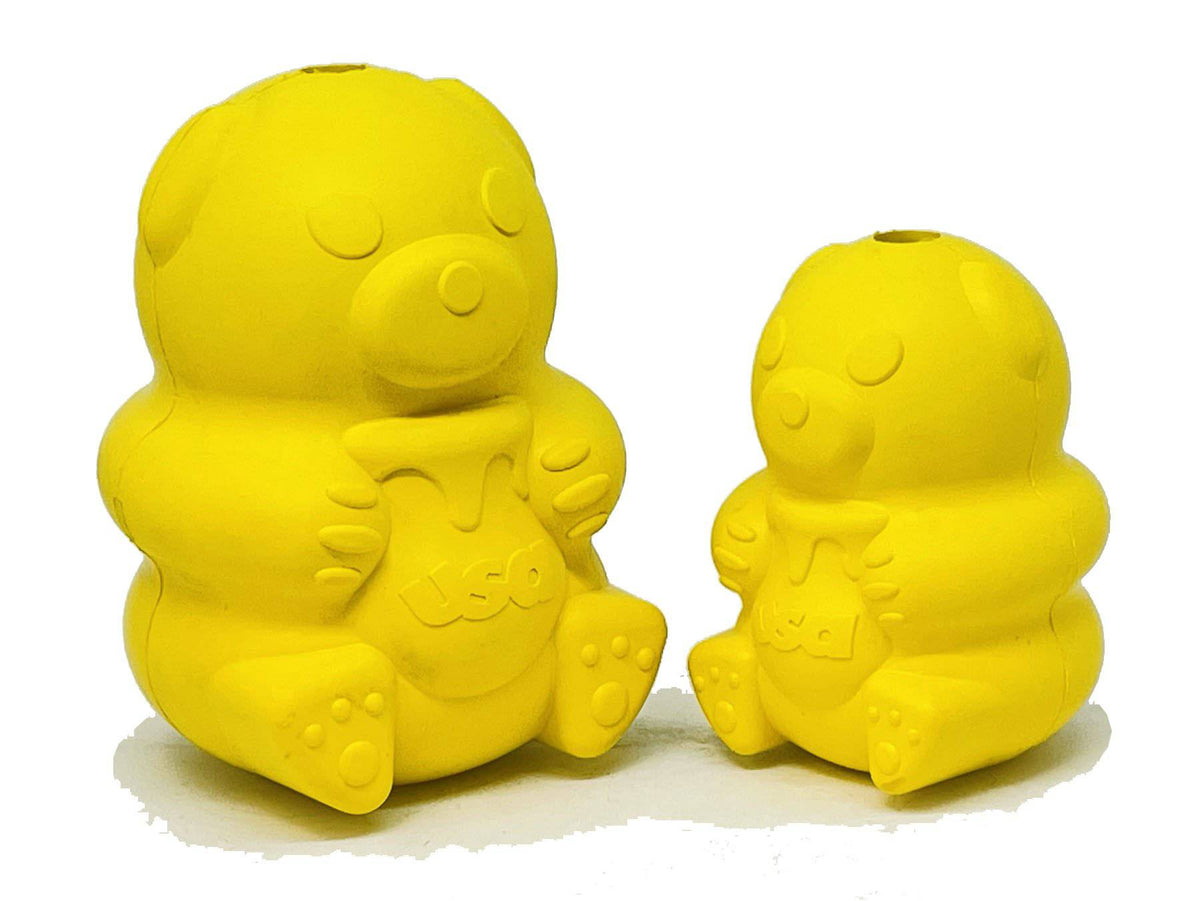 SodaPup Honey Bear Durable Rubber Treat Dispenser