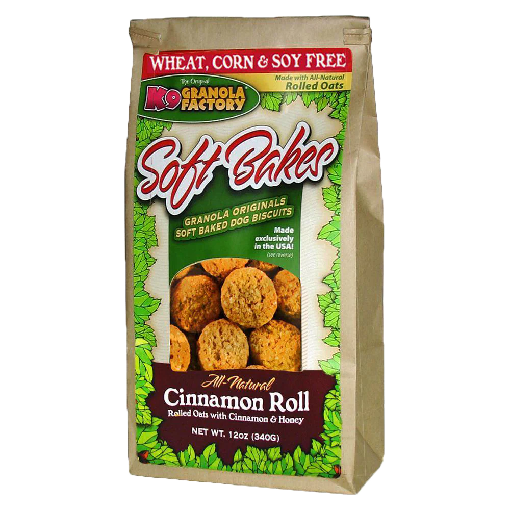K9 Granola Factory Soft Bakes Cinnamon Roll Dog Treats