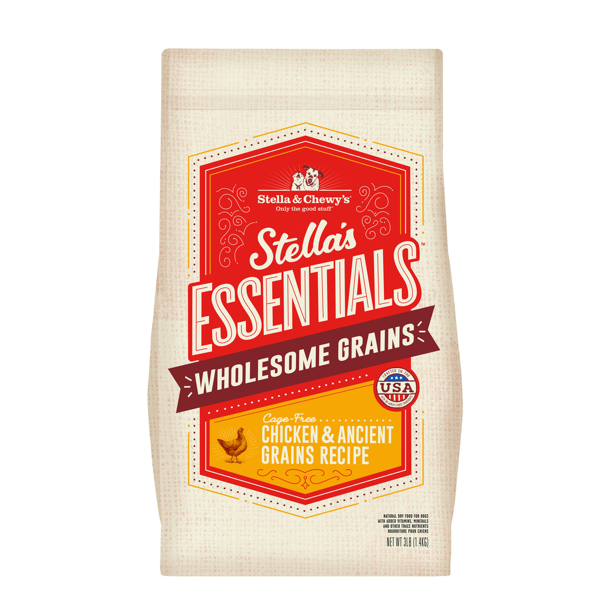 Stella &amp; Chewy&#39;s Stella&#39;s Essentials Chicken &amp; Ancient Grains Dog Food